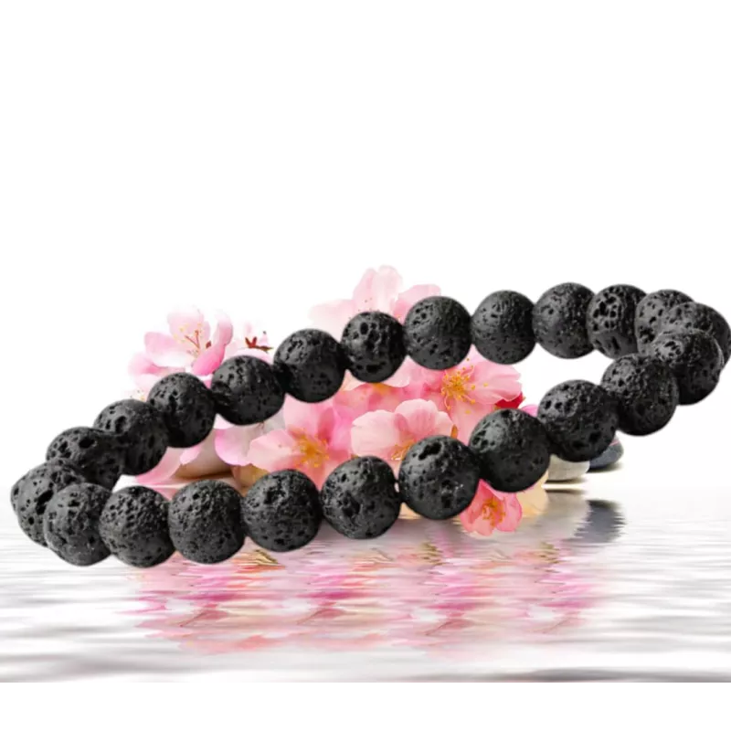 Bracelet en pierre de lave