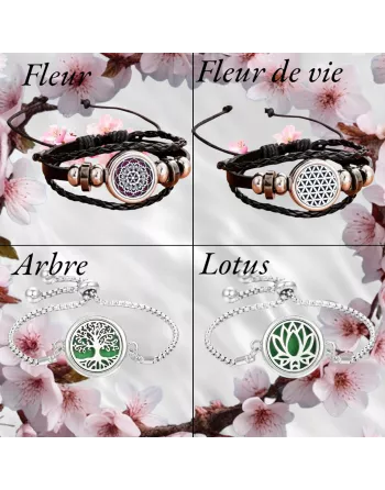 Bracelet diffuseur d'huile essentielle