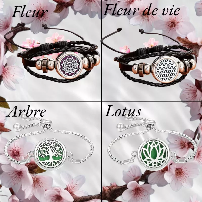 Bracelet diffuseur d'huile essentielle