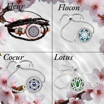 Bracelet diffuseur d'huile essentielle