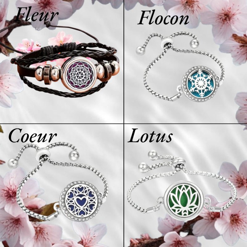 Bracelet diffuseur d'huile essentielle