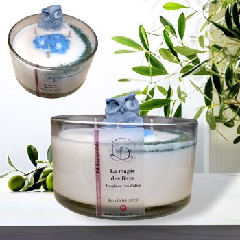bougie 3 mèches parfumée