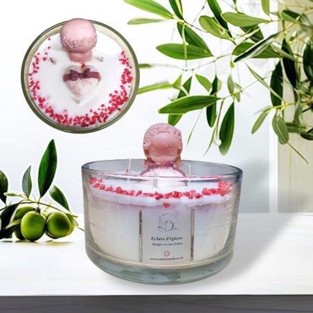 bougie 3 mèches parfumée