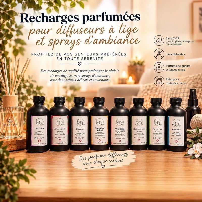 Recharge 200 ml · sprays et diffuseurs à tiges