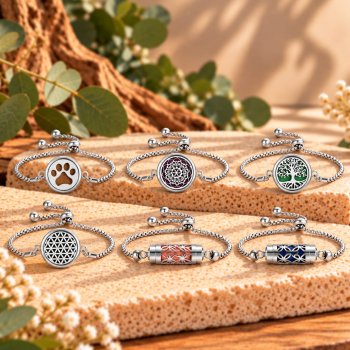 Bracelet diffuseur d'huiles essentielles