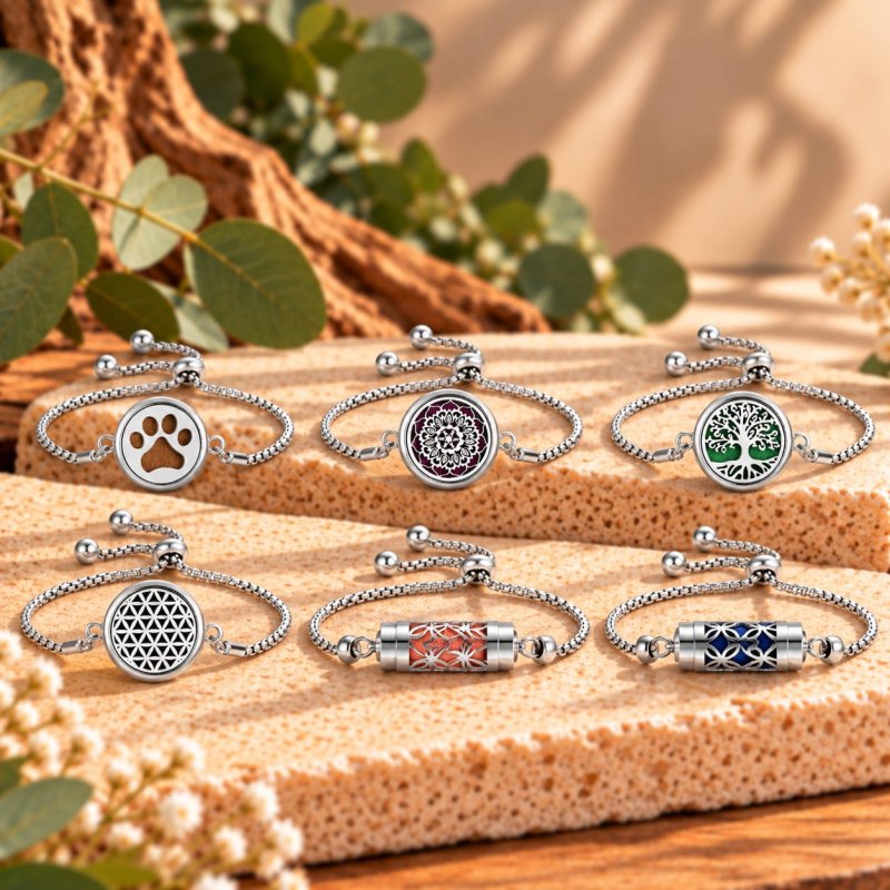 Bracelet diffuseur d'huiles essentielles
